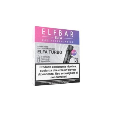 ELFBAR Elfa Turbo Pod di Ricambio 2ml - Confezione da 2 pezzi