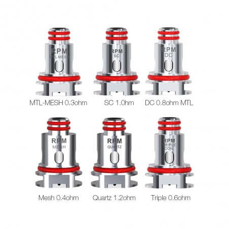SMOK - RPM 40 Replacement Coil (x5)-SC 1.0ohm