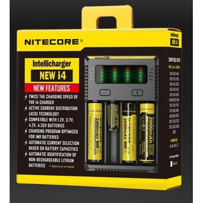 Nitecore Intellicharger New I4 Li-ion / NiMH Battery Charger Euro Plug