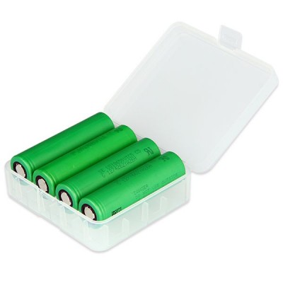 Custodia Per Batterie 18650-26650-Trasparent