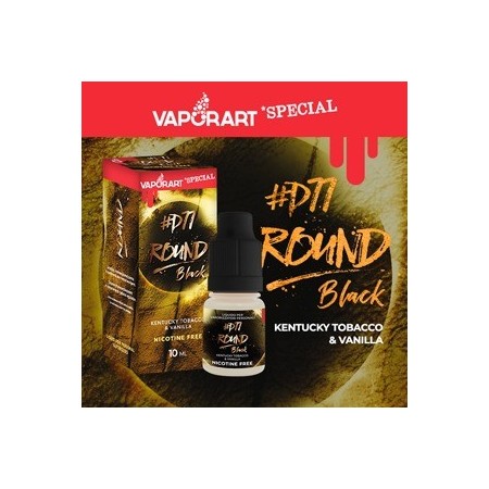 Vaporart 10ml - Special Edition - Round Black -D77-0mg/ml