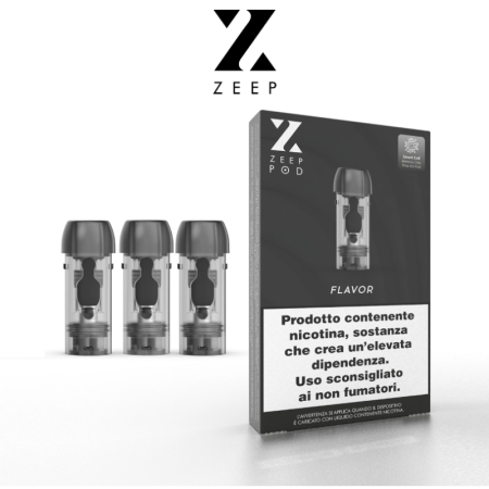 ZEEP 2 POD OPEN FUME' SS 1,2 ohm - 3 PEZZI