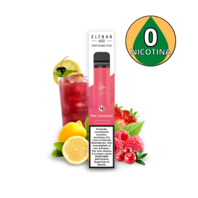 Sigaretta elettronica usa e getta Pink Lemonade 0MG/ML ELF BAR