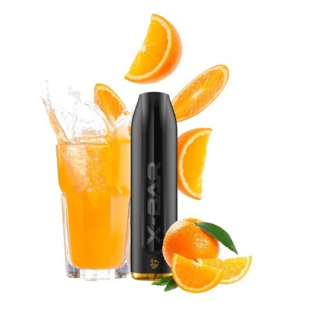 Tabacco Digitale  Sigaretta elettronica usa e getta 1500 puff FIZZY ORANGE  X-BAR