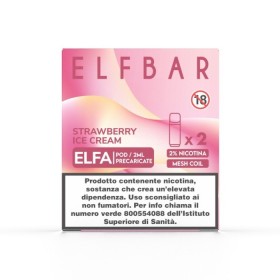 ELFBAR ELFA Pod Strawberry Ice Cream 2ml 20mg/ml - 2 PEZZI