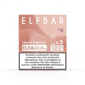 ELFBAR ELFA Pod Cream Tobacco 2ml 20mg/ml - 2 PEZZI
