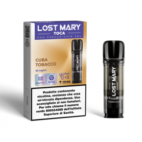 ELFBAR LOST MARY TOCA AIR Pod Cuba Tobacco 2ml 20mg/ml - 2 PEZZI