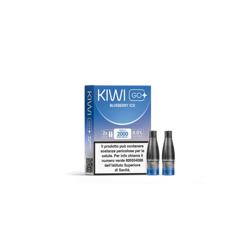 Tabaccodigitale Vendita Online Sigarette Elettroniche | Kiwi Vapor Kiwi Go  Plus Blueberry Ice 0mg/ml Pod di Ricambio