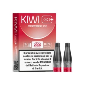 Kiwi Vapor Kiwi Go Plus Strawberry Ice 0 Pod di Ricambio