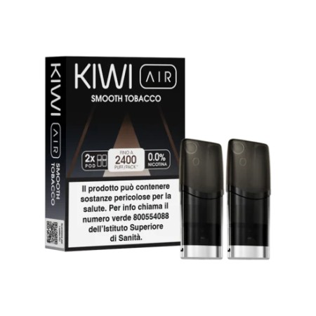 Kiwi Air - Smooth Tobacco 0 - Singola Pod Confezione da 2 pezzi